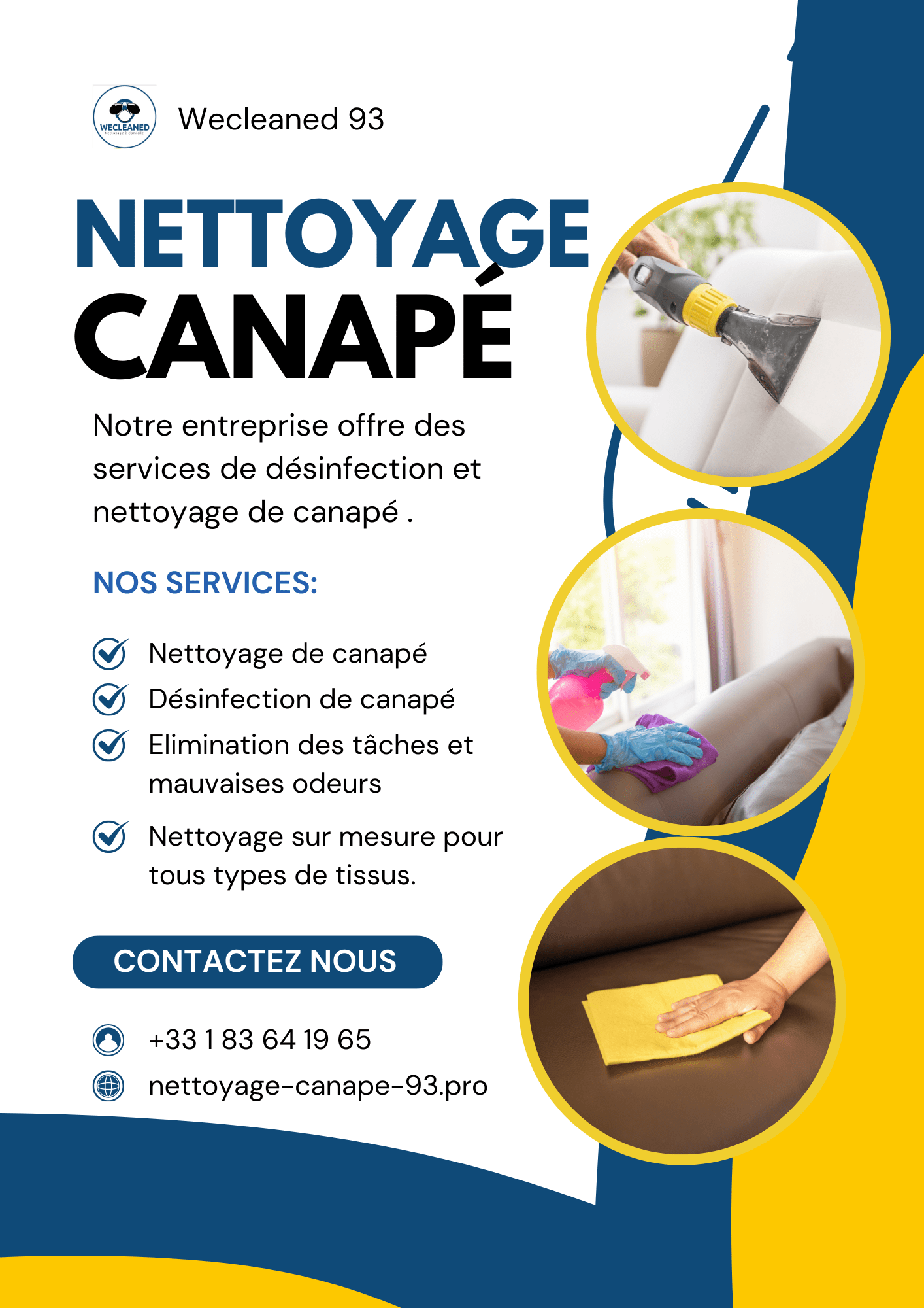 Nettoyage canapé Noisy-le-Grand, Seine-Saint-Denis (93)