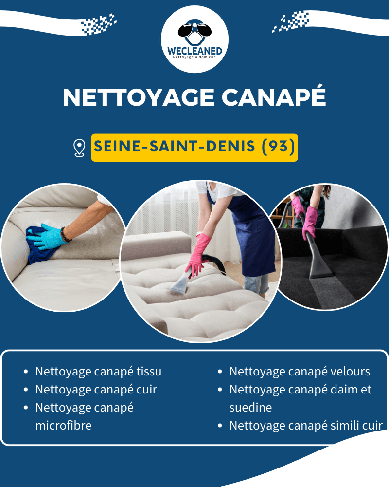 nettoyage canapé Noisy-le-Grand, Seine-Saint-Denis 93